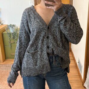 Madewell Marled Knit Grandpa Cardigan with pockets